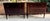 Coffee Pair Deep Mahogany Island Style Bedside Chests With 2 Drawers For Sale - Image 8 of 12