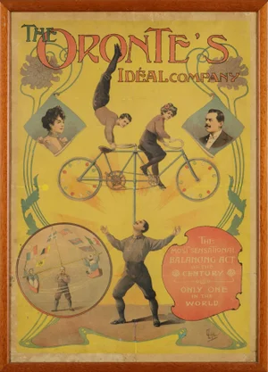 Circa 1900 "The Oronte's Ideal Company" E. Löffler Original Manifesto, Framed