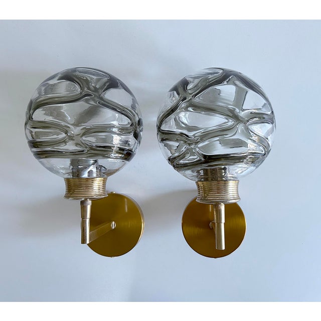 Vintage Murano Glass Sconces from Doria, 1970s, Set of 2 For Sale - Image 13 of 18