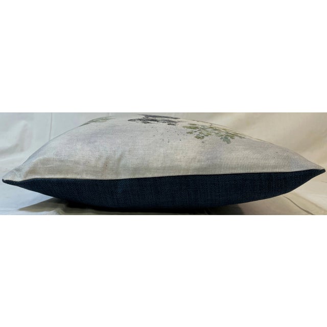 16" Square Pillow Embellished With a Stoic Silver Schnauzer Dog Portrait - Made in the U K For Sale - Image 10 of 12