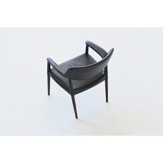 Armchair in Rosewood by Ejner Larsen for Willy Beck, 1950s For Sale - Image 6 of 18
