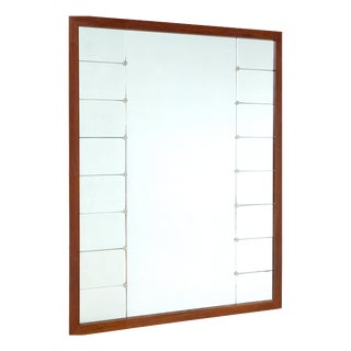 Scandinavian Mid-Century Wall Mirror from Glas and Tra, 1950s For Sale