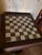 Vintage Argentine Marble & Wood Chess Game Table With Storage Drawers and Original Marble Pieces For Sale - Image 12 of 12