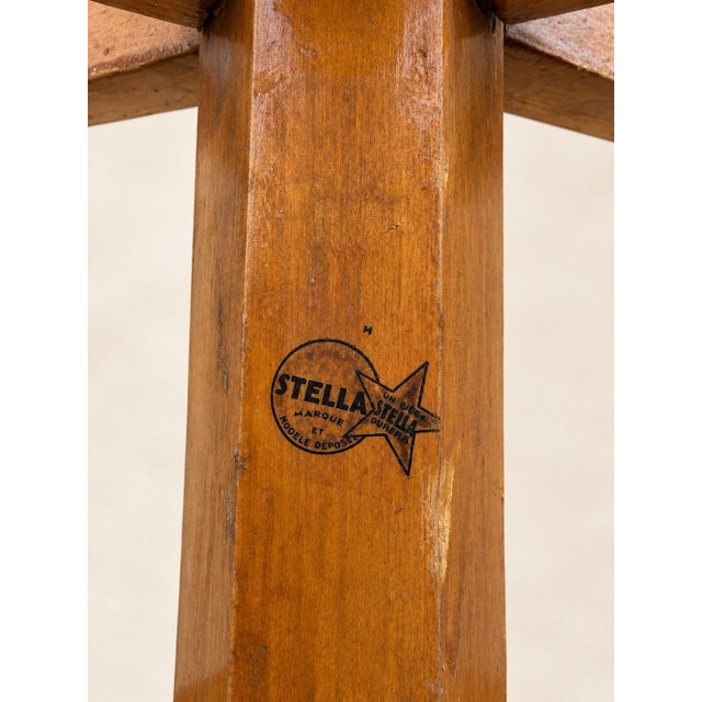 1940s Art Deco Freestanding Coat Rack in Beech Wood by Enrico Castellani for Stella, 1940s For Sale - Image 5 of 7
