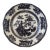 Ironstone Black Toile Decorative Plate and Wall Hanger - Stamped For Sale