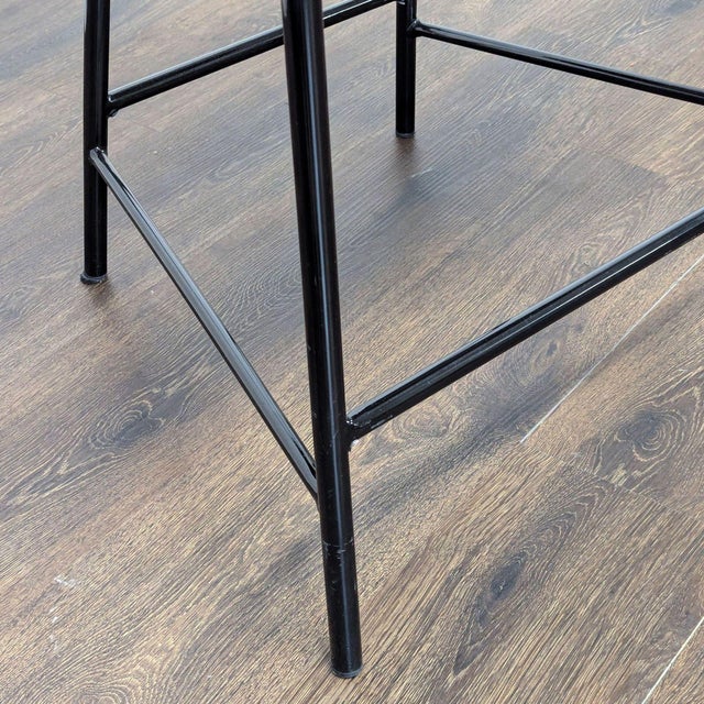 Orange Cb2 Azalea Mink Counter Stool For Sale - Image 8 of 9