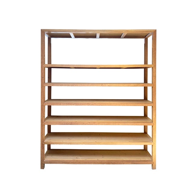 Heavy Chinese Huali Wood Display Cabinet Bookcase Divider For Sale - Image 9 of 9