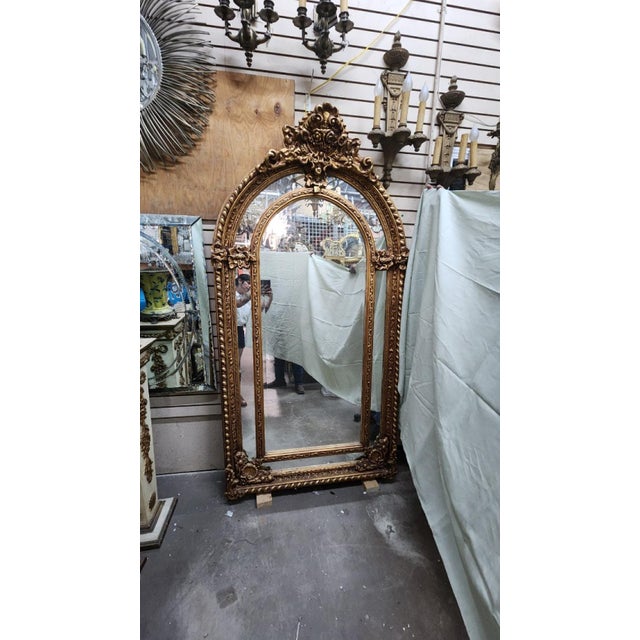 French French Ornate Mirror For Sale - Image 3 of 5
