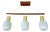 Danish Pendant Light in Glass and Teak, 1960s For Sale
