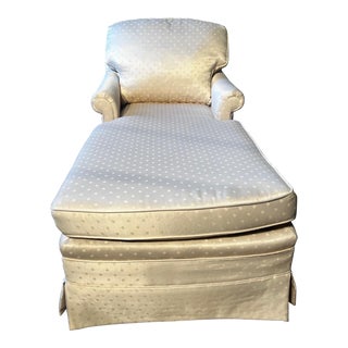 Vintage Southern Furniture Co. Sheen Fabric Chaise For Sale