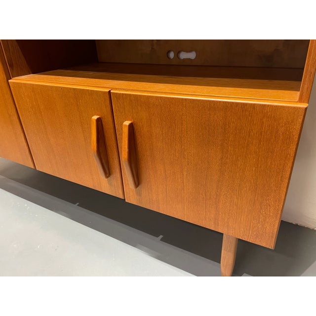 Mid-Century Modern Teak Highboard, 1970s For Sale - Image 6 of 13