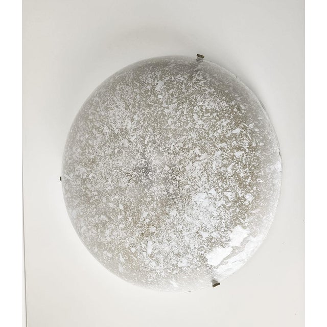 Mid-Century Modern Large Murano Speckled Glass Ceiling Lamp by Egon Hillebrand for Hillebrand Leuchten, Germany, 1970s For Sale - Image 3 of 18