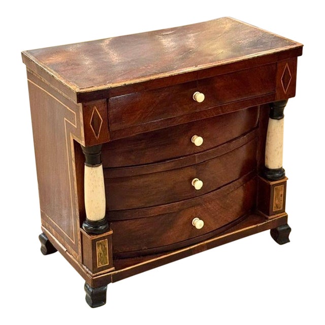 19th C. Austrian Biedermeier Miniature Commode For Sale