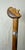 Antique 1800's Hand Carved Nut Wood Sterling Silver Man Face Walking Stick Cane For Sale - Image 10 of 17