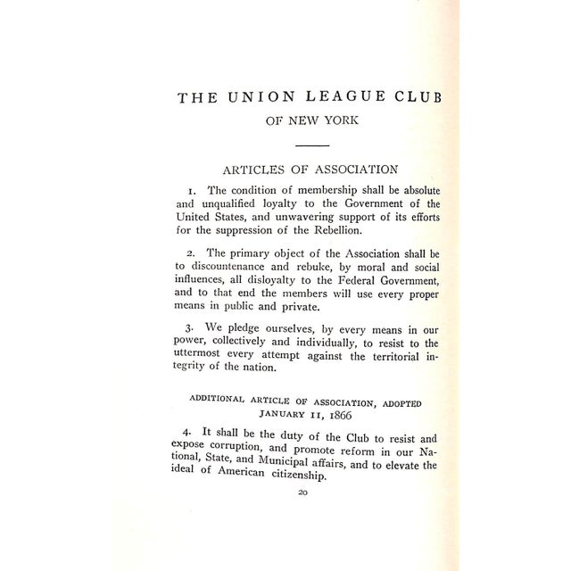 Paper The Union League Club of New York 1932 Members Annual For Sale - Image 7 of 9