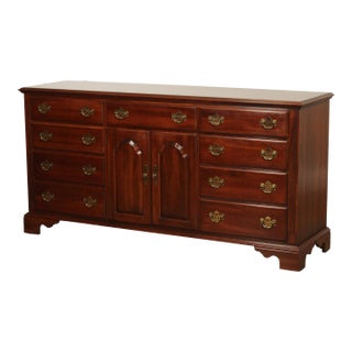 Knob Creek Chippendale Style Solid Cherry Long Dresser For Sale