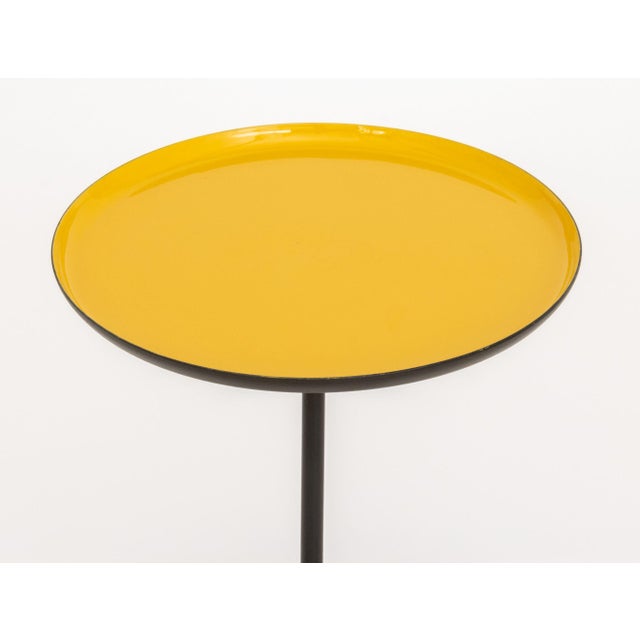 Set of Three Herman Miller Style Enameled Steel Graduated Side Tables For Sale - Image 10 of 12