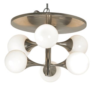 Pendant Light with Opaque Glass Balls, Germany, 1960s For Sale