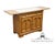 Thomasville Furniture Homecoming Collection Solid Oak Rustic Country Style 56" Drop Leaf Server Buffet W. Granite Top For Sale - Image 13 of 18
