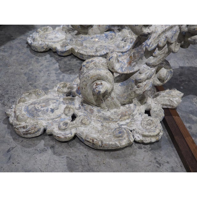 Pair of Italian 18th Century Painted Bras De Lumière Sconces For Sale - Image 12 of 18