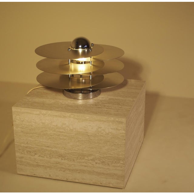 Space Age Italian Layered Table Lamp, Italy, 1960s For Sale - Image 12 of 17