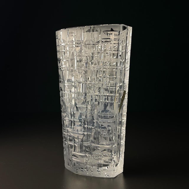 Crystal Vase by Kristall Krisla, Italy, 1960s For Sale - Image 14 of 16