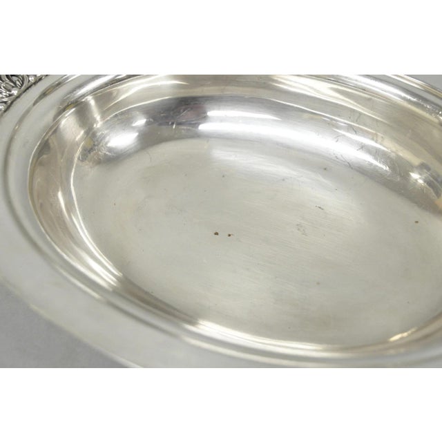 Vintage Reed & Barton Nordic 1152 Silver Plated Covered Vegetable Serving Dish For Sale - Image 10 of 15