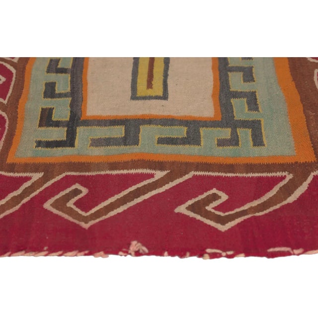 Native American Art Antique Crystal Navajo Style Rug, 02'00 X 03'07 For Sale - Image 4 of 10