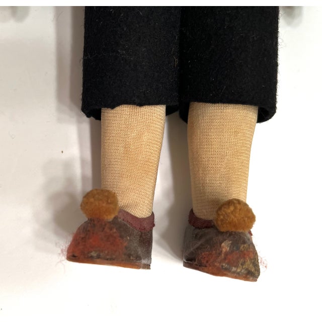 1950s Vintage Hand-Crafted Baitz Alpine/German Tyrol Felt Folk Doll For Sale - Image 5 of 6