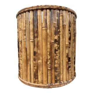 Mid-Century Rattan Planter Box For Sale