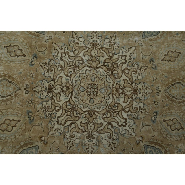 Persian 1970s Vintage Persian Handknotted Wool Brown Oversize Area Rug For Sale - Image 3 of 11