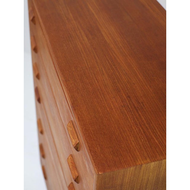 Tall Chest of Drawers in Teak by Børge Mogensen for Søborg, 1960s For Sale - Image 13 of 14