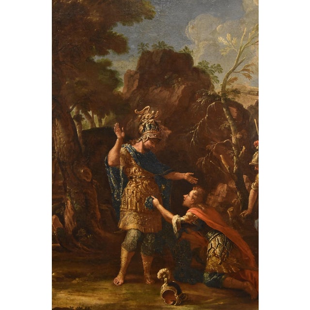 Francesco Fontebasso, Alexander the Great, 1760, Oil on Canvas For Sale - Image 6 of 16