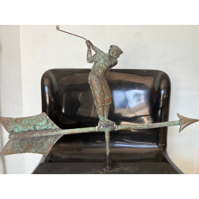 Folk Art Antique Golfer Weathervane For Sale - Image 3 of 7
