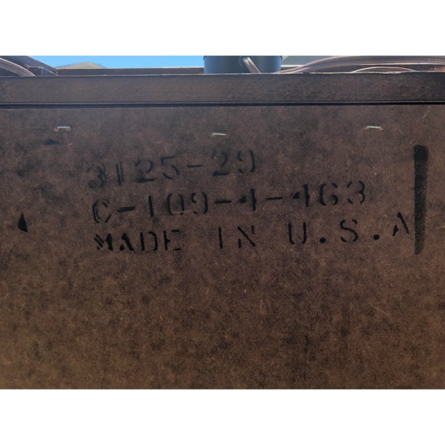 1970s Mid Century Modern Ming Pagoda Top Campaign China Cabinet For Sale - Image 12 of 13