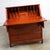 Chinese Asian Teak Hand Carved Drop Front Compartmentalized Desk Style of George Zee For Sale - Image 3 of 13