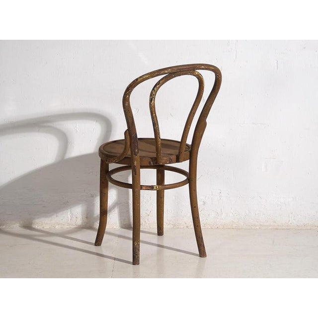 Brown Vintage Viennese Style Chair, 1920 For Sale - Image 8 of 9