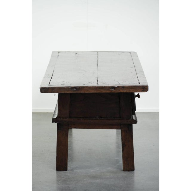 Antique Southern European Chestnut Coffee Table For Sale - Image 5 of 17