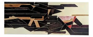 Pablo Palazuelo, Large Abstraction Triptych, 1955, Lithograph