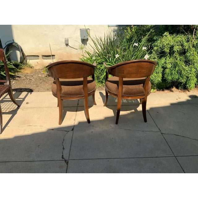 Wood Mid Century Lounge Chairs - A Pair For Sale - Image 7 of 8