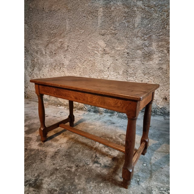 Wood Antique French Farmhouse Table in Oak, 1780s For Sale - Image 7 of 18