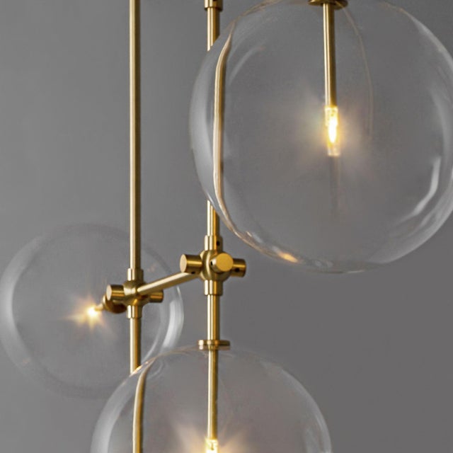 Transparent Soap 6 DT Chandelier For Sale - Image 8 of 12