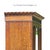 Wood Antique Victorian Oak Wardrobe | Armoire | 3-Piece Knockdown | Beveled Mirror | Key | 19th Century For Sale - Image 7 of 18