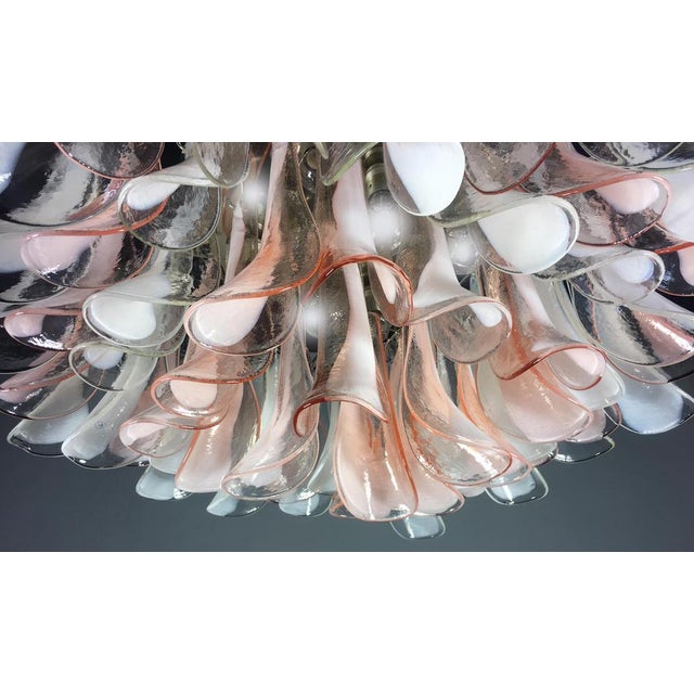 Italian Murano Petal Chandeliers, 1990s, Set of 2 For Sale - Image 10 of 18