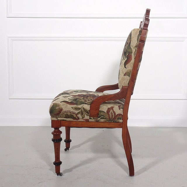 Victorian Eastern Influenced Victorian Side Chair For Sale - Image 3 of 8