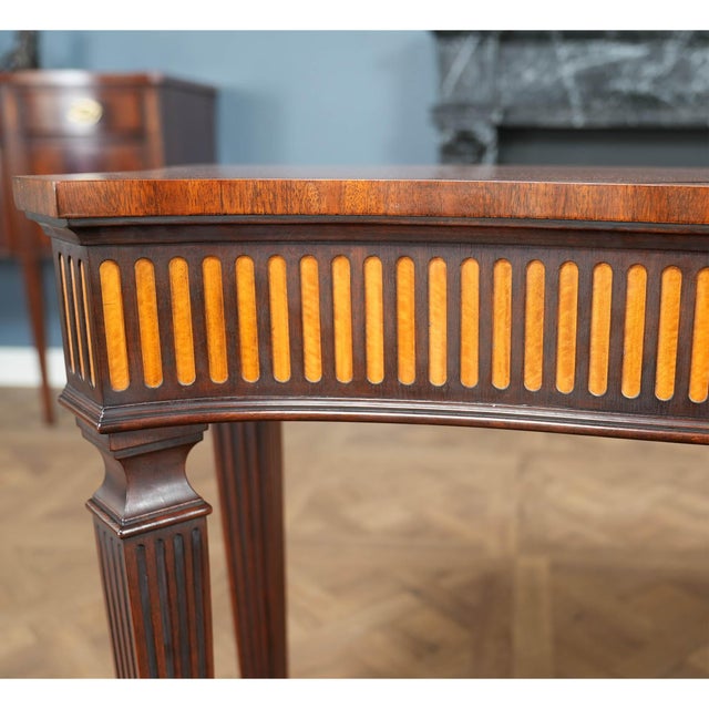 Henkel Harris Nvin0610 Vintage Henkel Harris Mahogany Console For Sale - Image 4 of 13