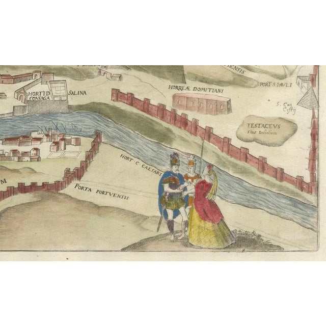16th Century Map of Ancient Rome with Monuments by Ligorio and Braun & Hogenberg, 1572 For Sale - Image 5 of 8