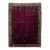 Art Deco Antique Purple Wool Rug Handmade With Chinese Floral Motif For Sale