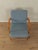 Blue Vintage Armchair in Cherry, 1960s For Sale - Image 8 of 9