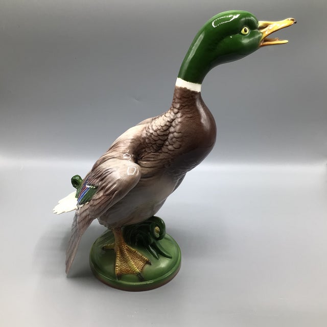 Vintage Ball Art Ware Pottery Mallard Duck For Sale In Sacramento - Image 6 of 12